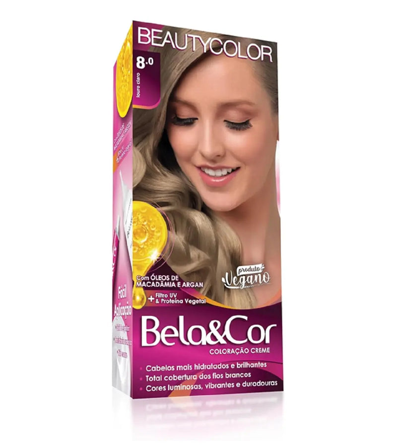 TINTURA BELA E COR 8.0 LOURO CLARO