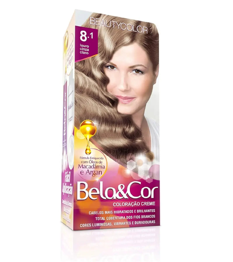 TINTURA BELA E COR 8.1 LOURO CINZA CLARO