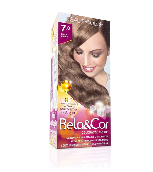 TINTURA BELA E COR 7.0 LOURO MÉDIO