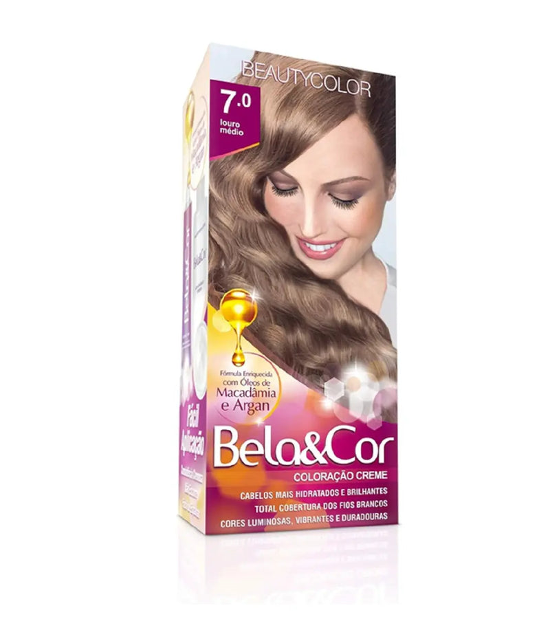 TINTURA BELA E COR 7.0 LOURO MÉDIO
