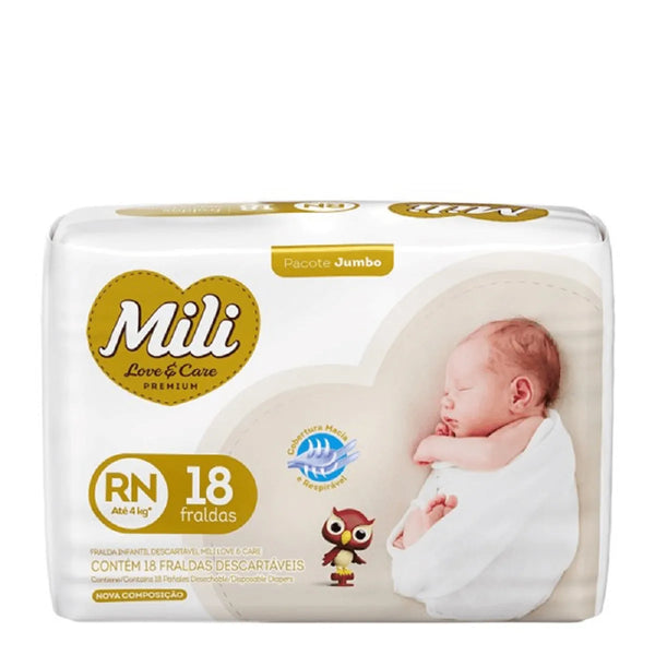 FRALDA MILI LOVECARE RN 18 UN