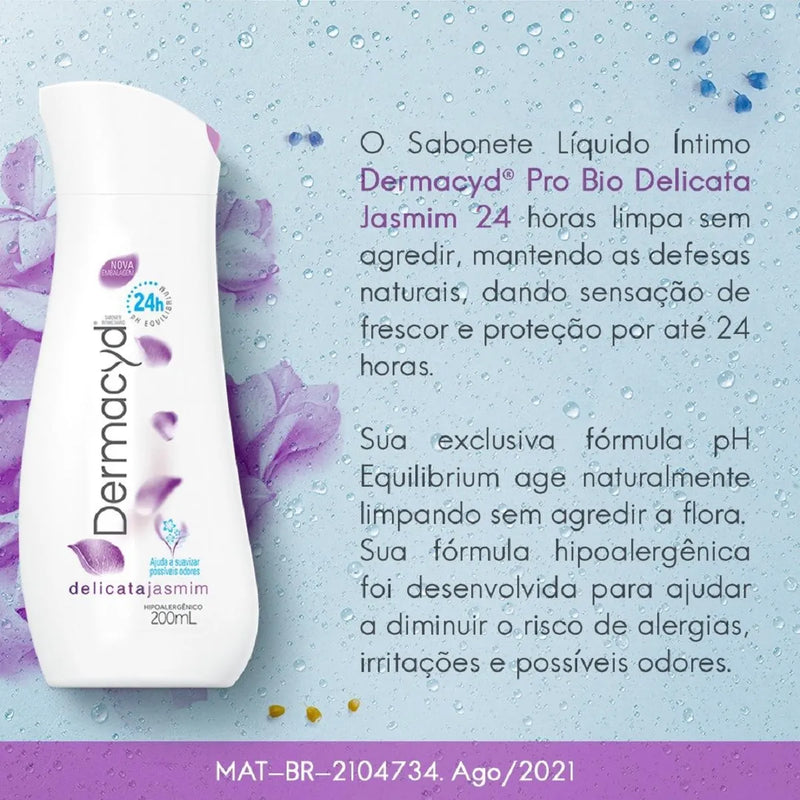 SABONETE INTIMO DERMACYD 200ML DELICATA