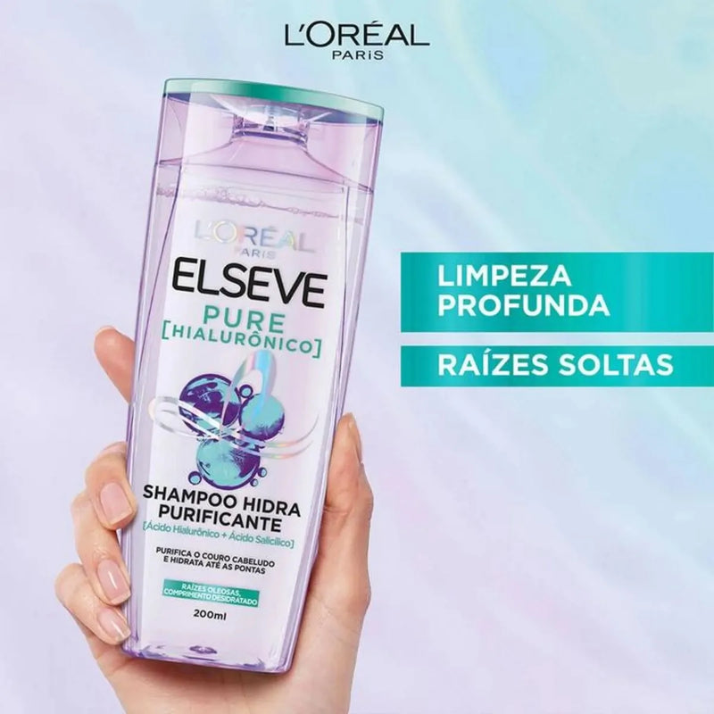 SHAMPOO ELSEVE 200ML PURE HIALURÔNICO