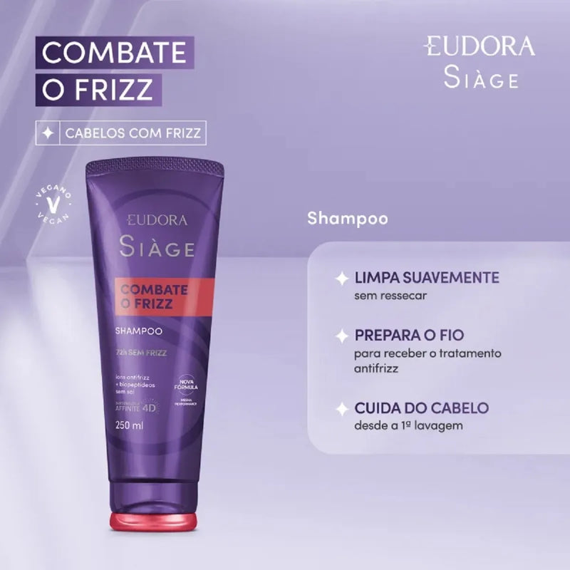 SHAMPOO SIAGE 250ML COMBATE O FRIZZ