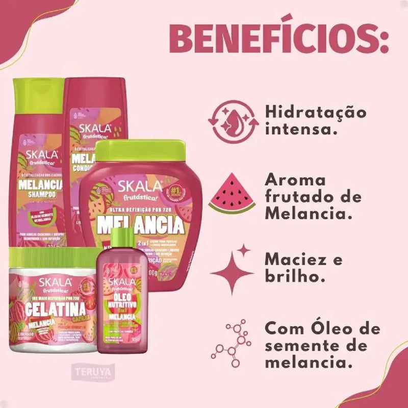 KIT SKALA SHAMPOO + CONDICIONADOR 325ML MELANCIA
