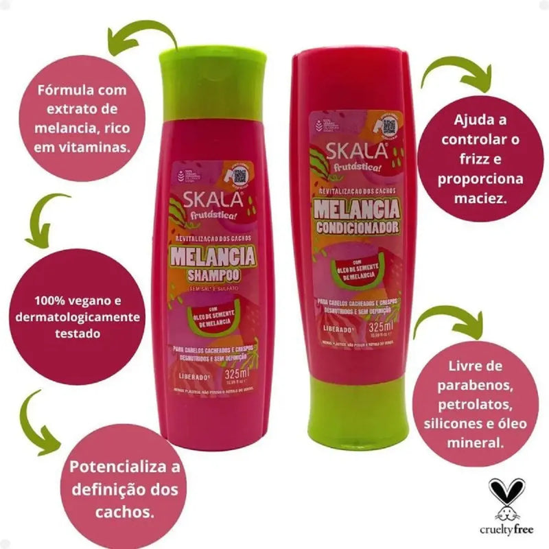 KIT SKALA SHAMPOO + CONDICIONADOR 325ML MELANCIA