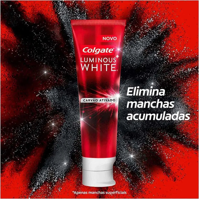 CREME DENTAL COLGATE 70G LUMINOUS WHITE CARVÃO ATIVADO