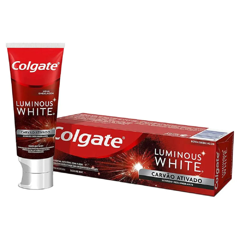 CREME DENTAL COLGATE 70G LUMINOUS WHITE CARVÃO ATIVADO