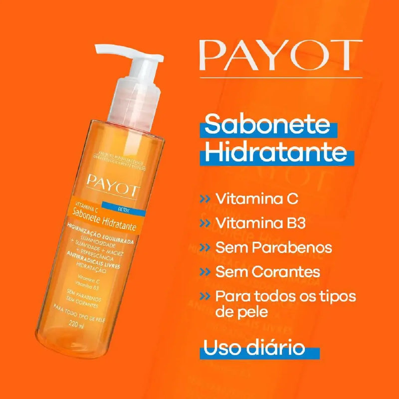 SABONETE LÍQUIDO PAYOT 220ML VITAMINA C HIDRATANTE